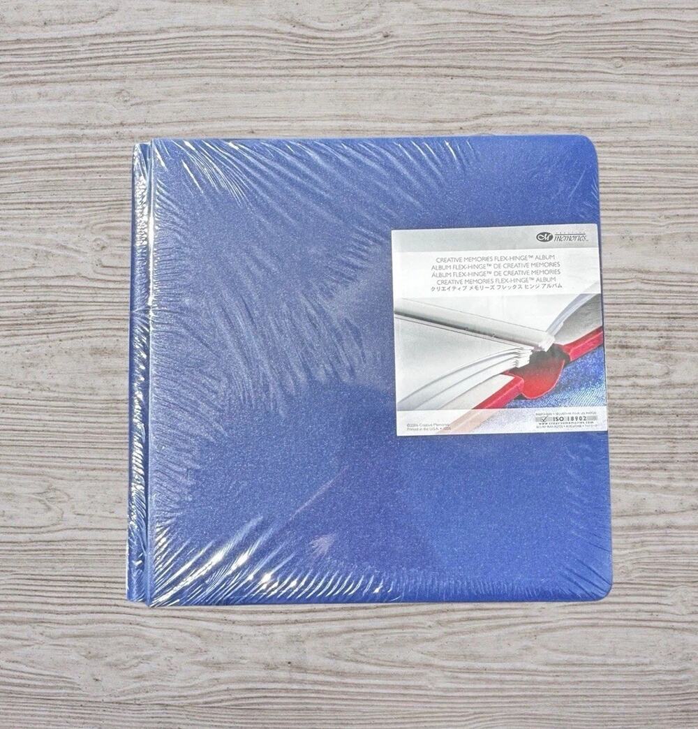 New Creative Memories Premiere 12x12" Scrapbook Album Incl. Pages Cobalt Blue